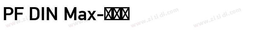 PF DIN Max字体转换